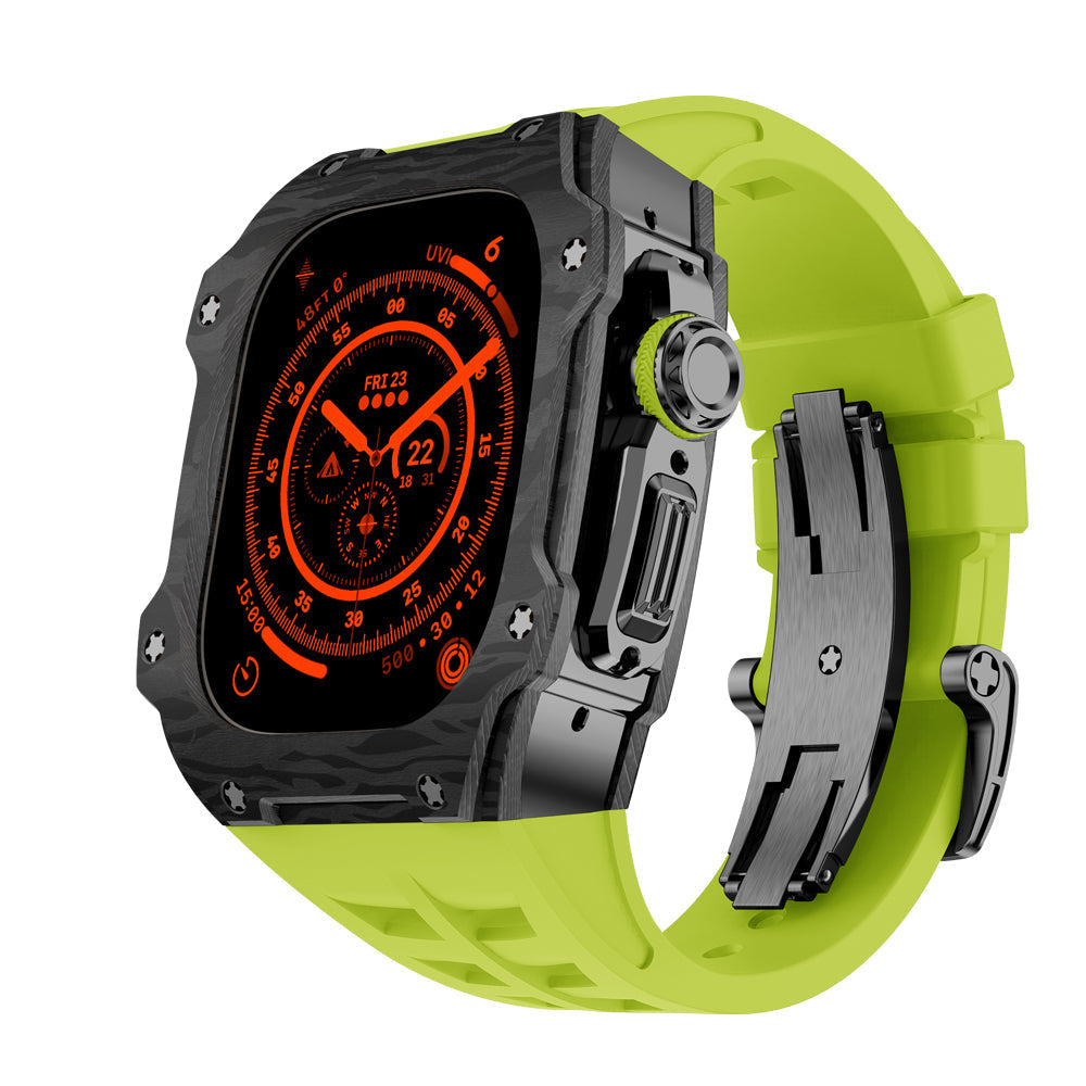 Caja de fibra de carbono para Apple Watch Ultra – RM7015 Edición Titanio