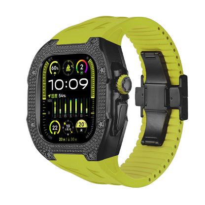 Kit de reacondicionamiento RM7006 de titanio con circonita 5A para Apple Watch Ultra