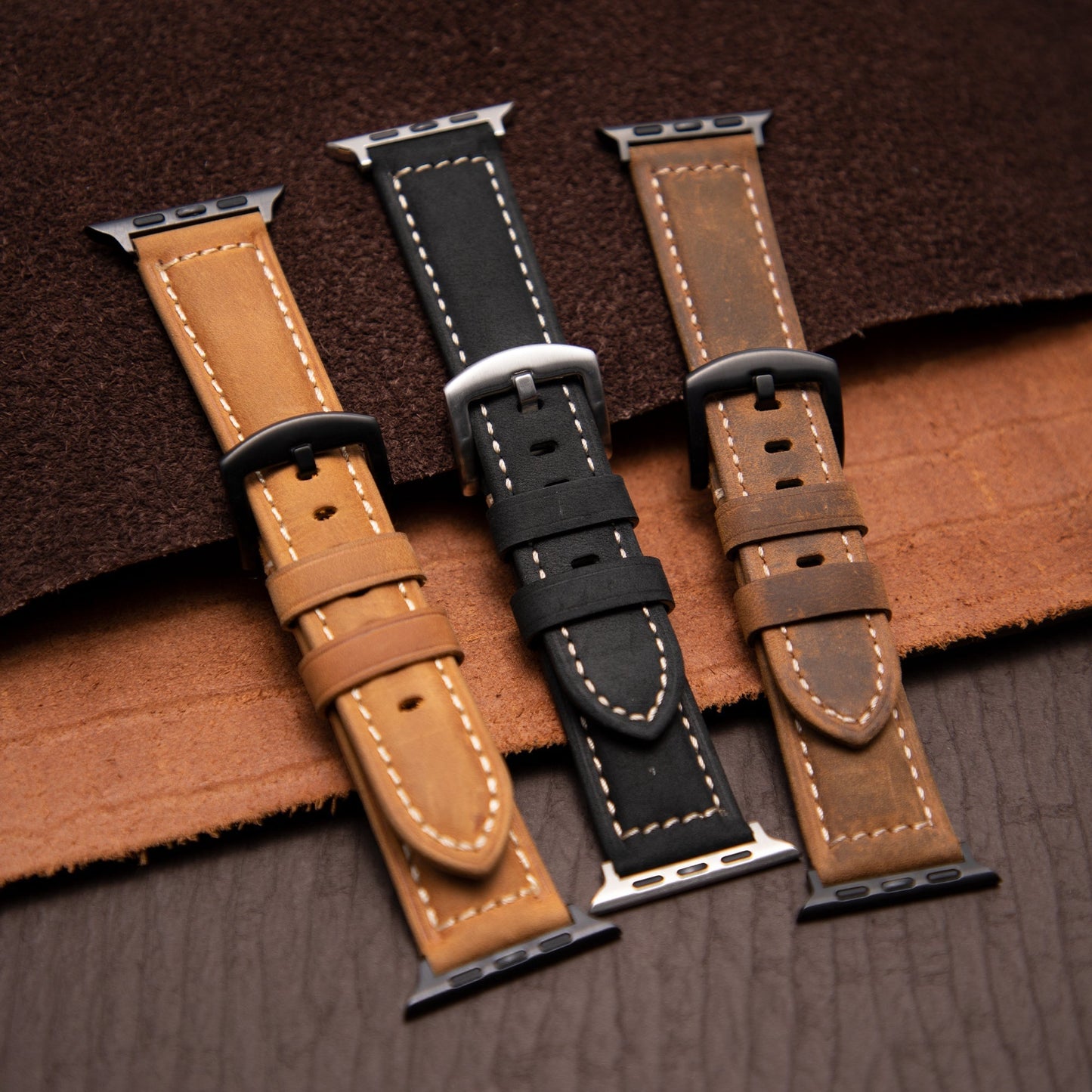 Classic Leather Apple Watch Band for Men – Timeless and Elegant Design