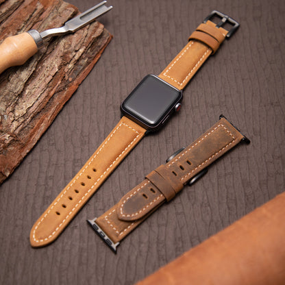 Classic Leather Apple Watch Band for Men – Timeless and Elegant Design