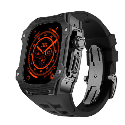 Caja de fibra de carbono para Apple Watch Ultra – RM7015 Edición Titanio