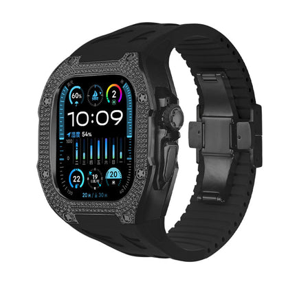Kit de reacondicionamiento RM7006 de titanio con circonita 5A para Apple Watch Ultra