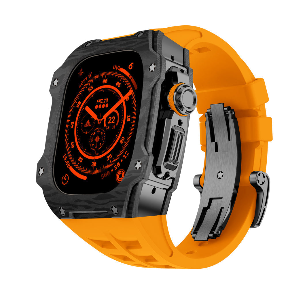 Caja de fibra de carbono para Apple Watch Ultra – RM7015 Edición Titanio